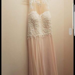 Blush wedding/prom dress